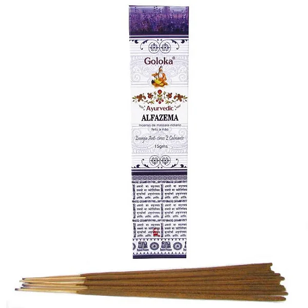 Incenso Goloka Massala Ayurvedic Alfazema (Calmante)