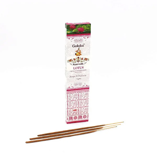 Incenso Goloka Massala Ayurvedic Lótus (Purificação)