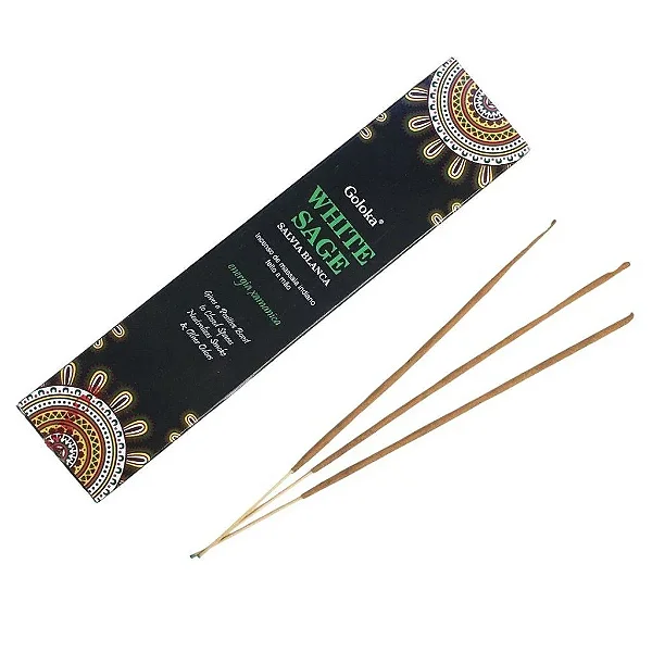 Incenso Goloka Massala Ayurvedic White Sage (Energia Xamânica)