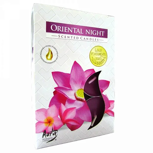 Vela Perfumada T'Light com 6 unidades (Oriental Night)