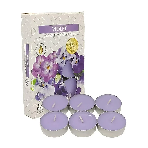 Vela Perfumada T'Light com 6 unidades (Violet)