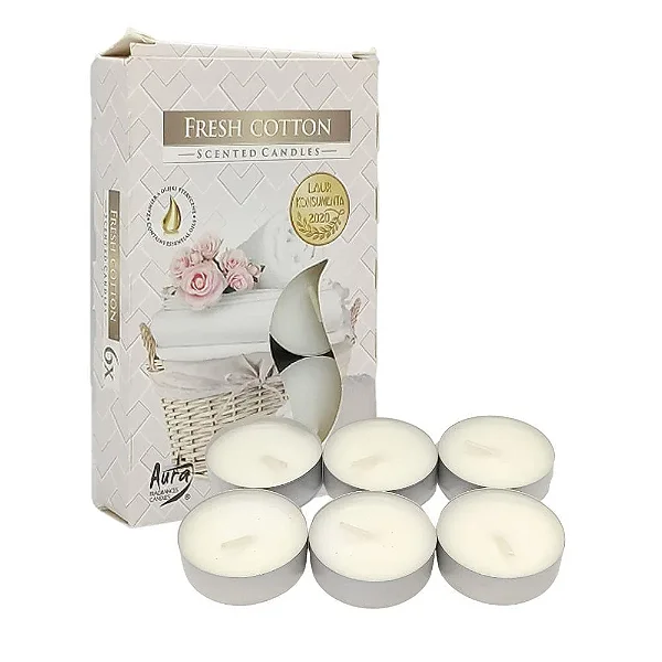 Vela Perfumada T'Light com 6 unidades (Fresh Cotton)