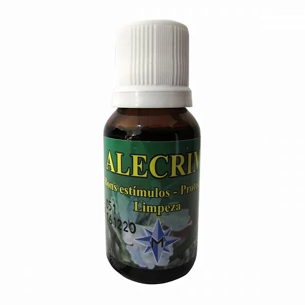 Essência Aromática Alecrim: Bons Estímulos, Proteção, Limpeza (15ml)