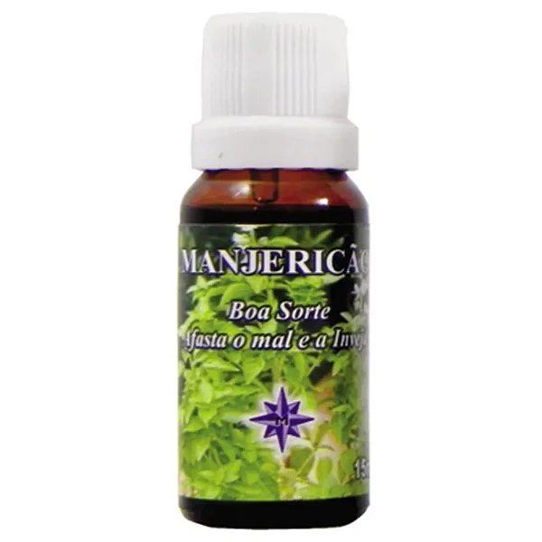Essência Aromática Manjericão: Boa Sorte, Afasta o Mal e a Inveja (15ml)