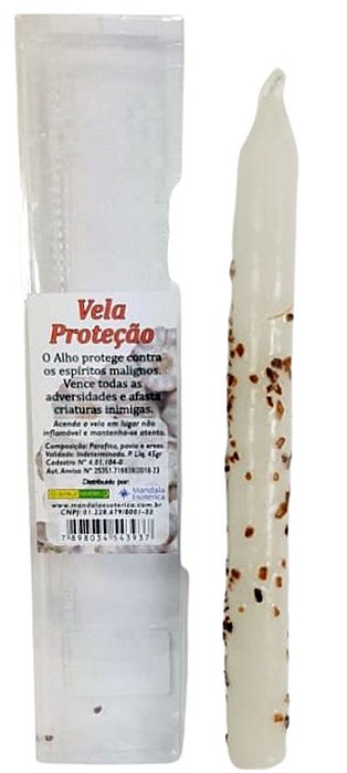 Vela Branca com Alho (Proteção)