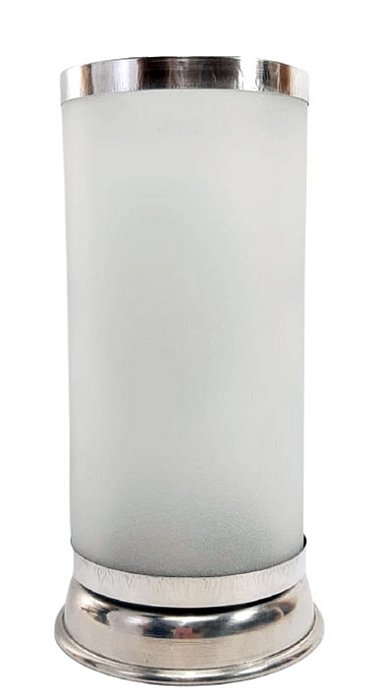 Porta Vela de 7 dias em Vidro Jateado (17cm)