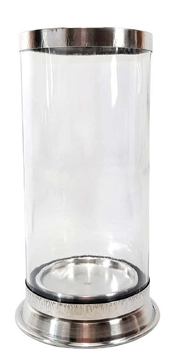 Porta Vela de 7 dias em Vidro Transparente (17cm)