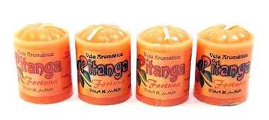 Vela Aromática Pitanga com 4 Unidades (Fortuna)
