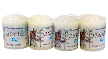 Vela Aromática dos Orixás com Pingente (Oxalá)