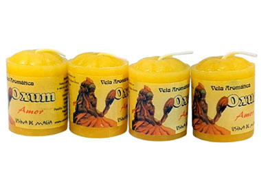 Vela Aromática dos Orixás com Pingente (Oxum)