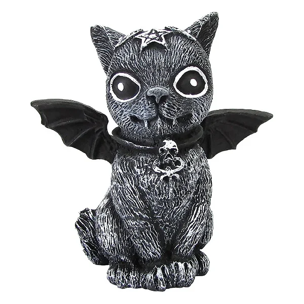 Estátua Gato Morcego Wicca (9cm)