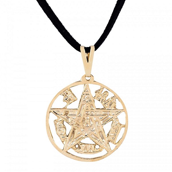 Gargantilha Tetragrammaton com Cordão (27mm)