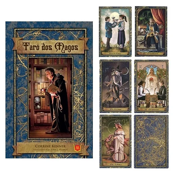 Tarô dos Magos, Livro + Baralho com 78 Cartas Premium (Corrine Kenner)