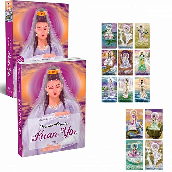 Oráculo Pérolas Kuan Yin: Livro + Baralho com 36 Cartas