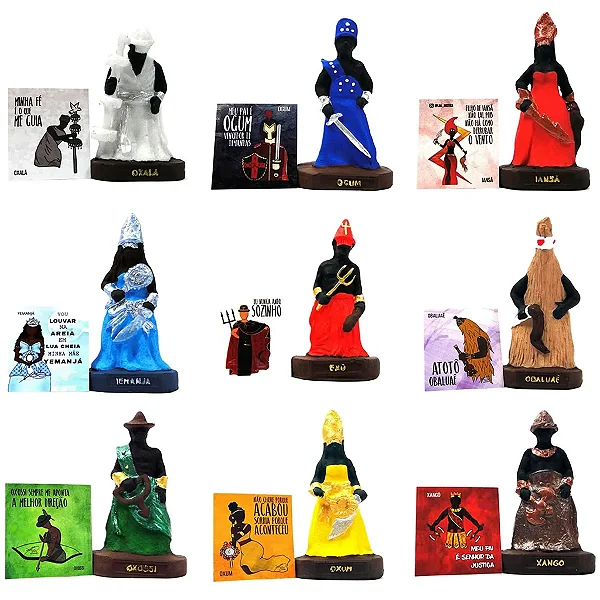 Estátua Orixás Umbanda em Resina (10cm)