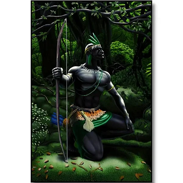 Quadro Oxóssi de Parede (29cm)