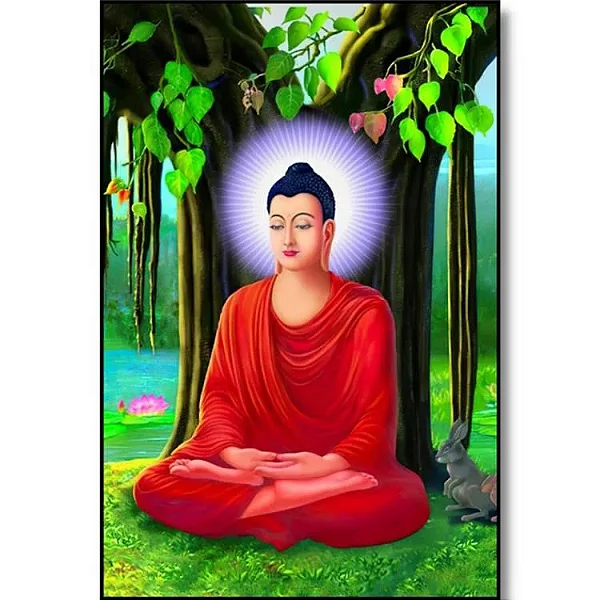 Quadro Buda no Lago de Parede (29cm)
