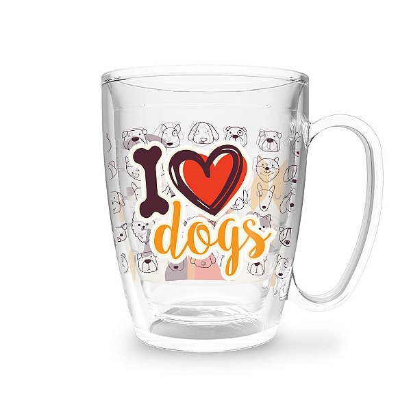 Caneca I Love Dogs (450ml)