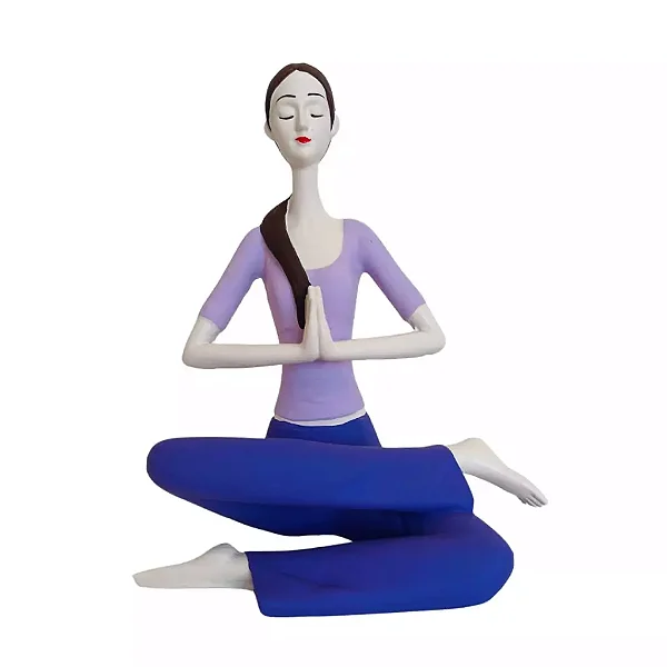 Estátua Yoga Reverenciando (16cm)