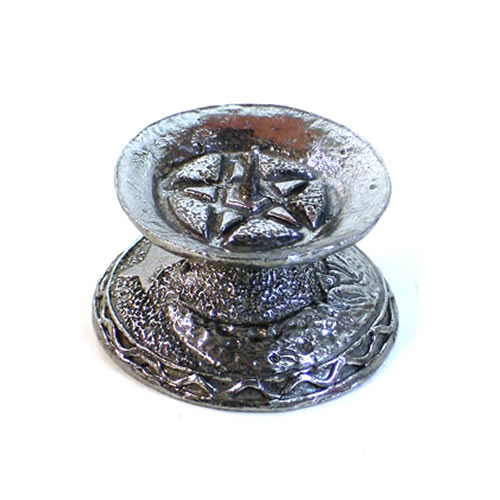 Castiçal Wicca Lua em Metal (4cm)