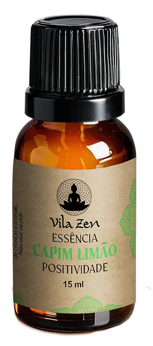 Essência Aromática Vila Zen Capim Limão (15ml)