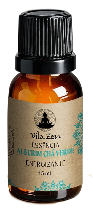 Essência Aromática Vila Zen Alecrim e Chá Verde (15ml)
