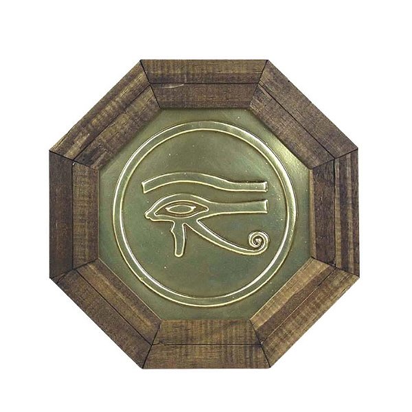 Quadro Oitavado Feng Shui Olho de Hórus (18cm)