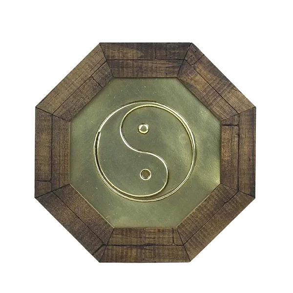 Quadro Oitavado Feng Shui Yin Yang (18cm)