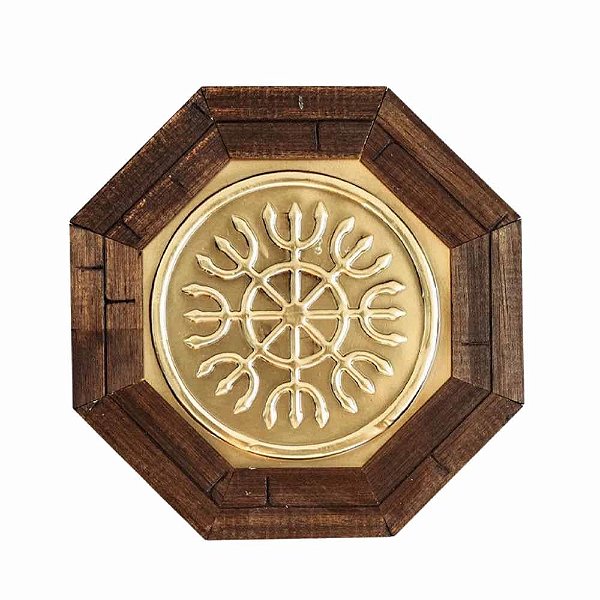 Quadro Oitavado Feng Shui Símbolo Devadatta (18cm)