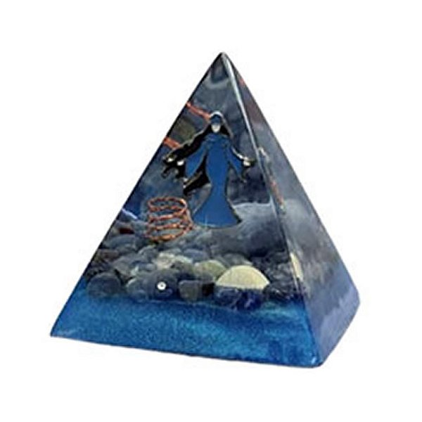 Orgonite Pirâmide Orixás Iemanjá (6cm)