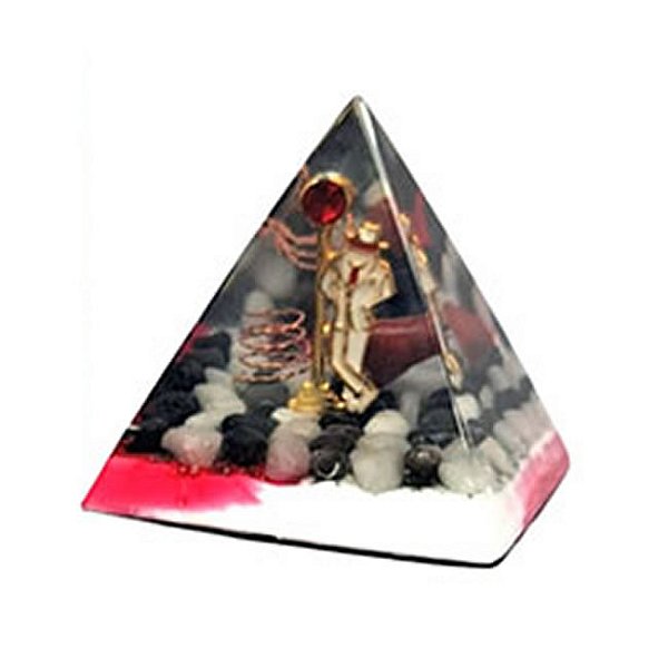 Orgonite Pirâmide Orixás Zé Pilintra (6cm)