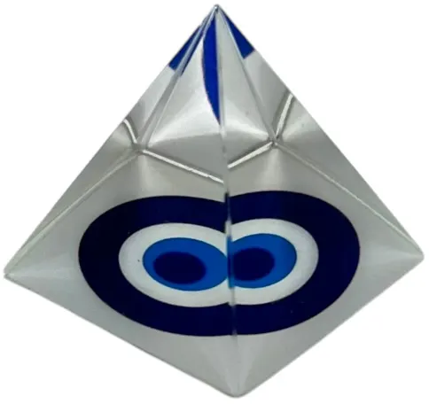 Pirâmide de Cristal Olho Grego (6x5cm)