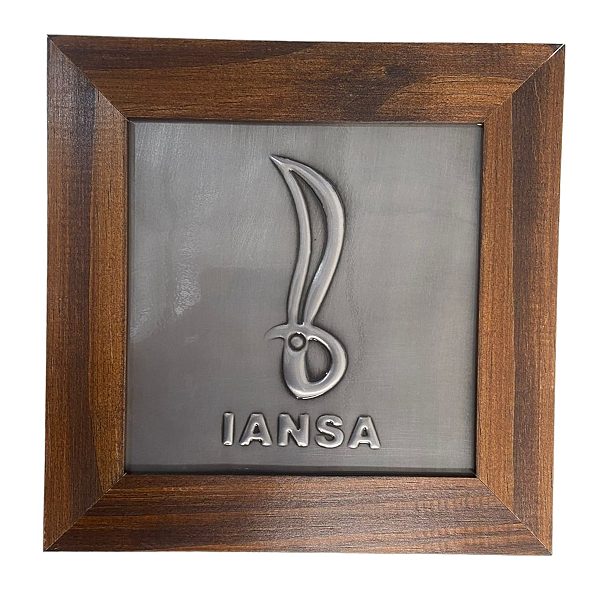 Quadro Orixá Iansã em Aço e Madeira (16cm)