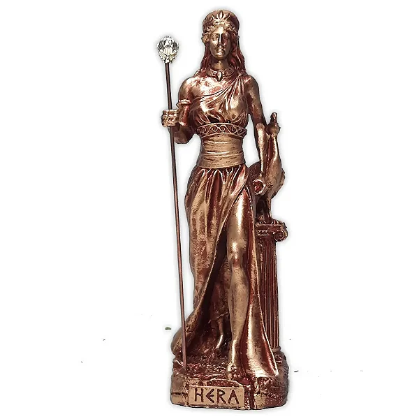 Estátua Deusa Hera com Cetro (17cm)