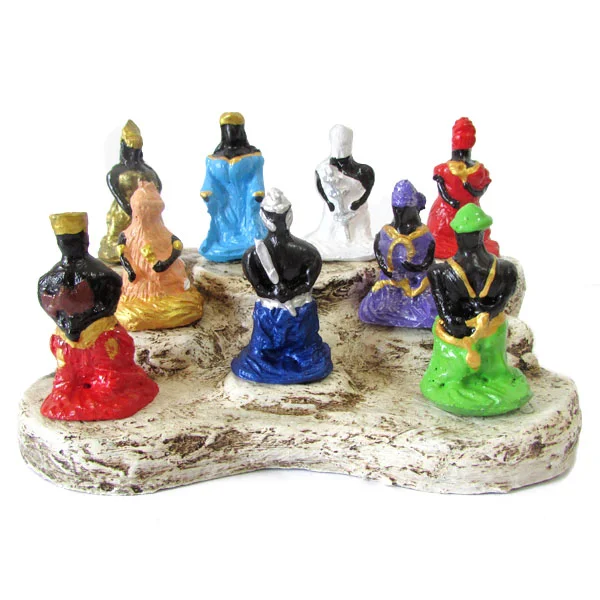 Altar Sagrado Congá com 9 Mini Orixás (Devoção e Proteção)