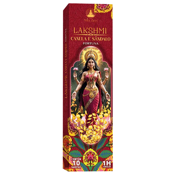 Incenso Natural Vila Zen Deuses Hindus (Lakshmi)