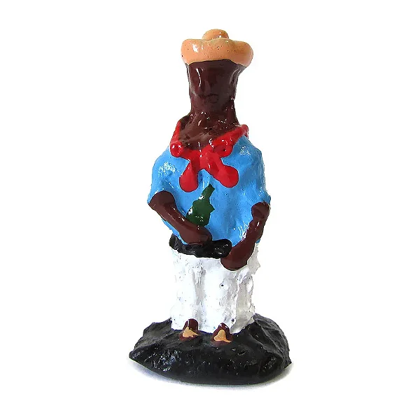 Estátua Mini Orixá Baiano em Resina (5cm)