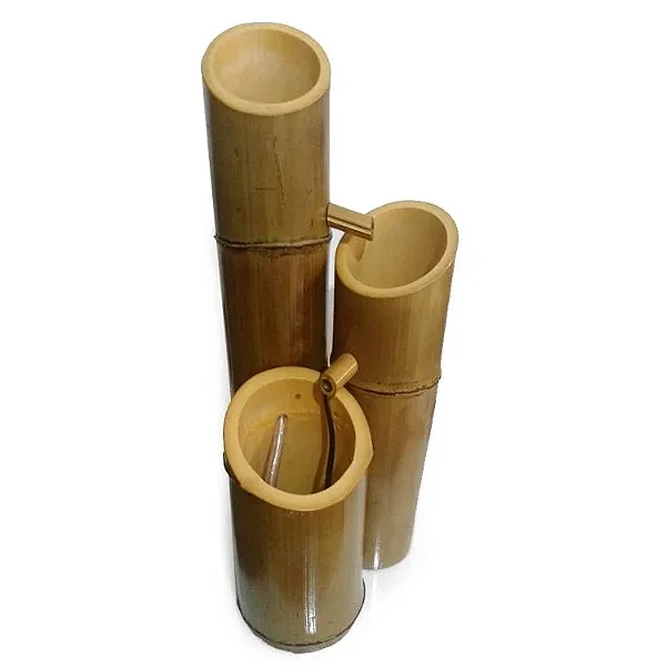 Fonte de Água em Bambu com 2 Quedas (48cm)