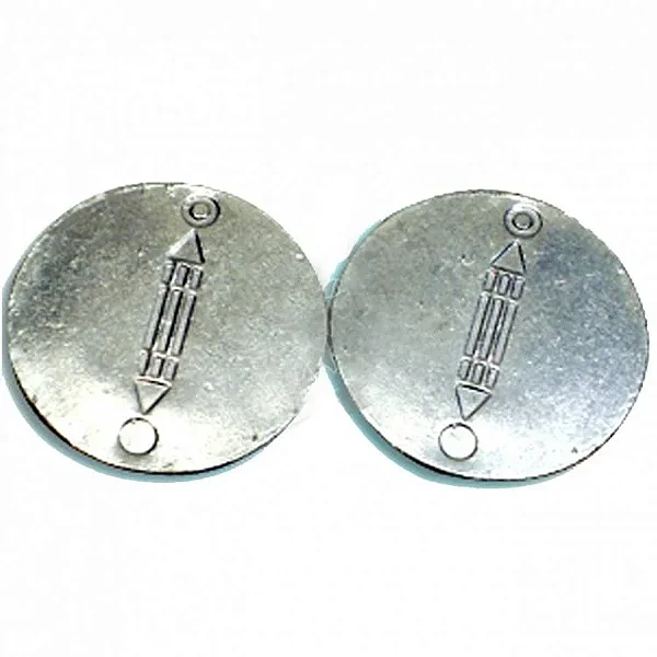 Kit com 2 Discos de Chumbo (7cm)