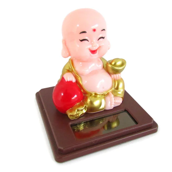 Mini Buda da Riqueza com Energia Solar (6cm)