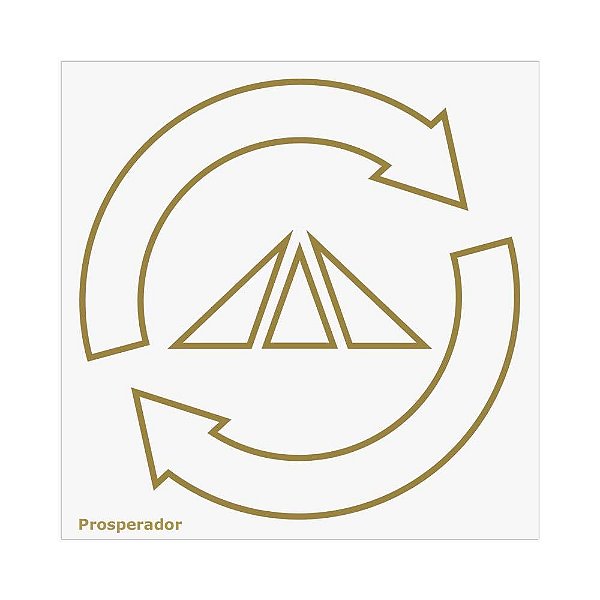 Placa Radiônica Prosperador (PVC)