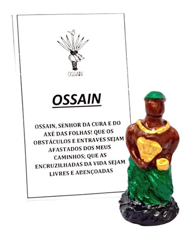 Estátua Mini Orixá Ossain em Resina (5cm)