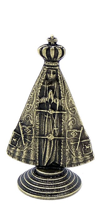 Estátua em Metal Nossa Senhora Aparecida (5cm)