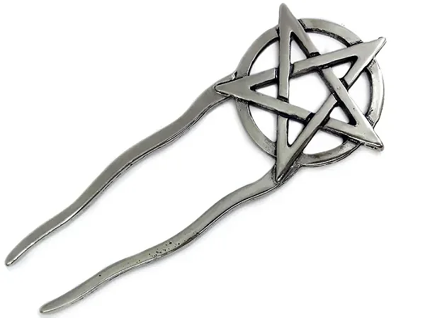 Prendedor de Cabelo Pentagrama (14cm)