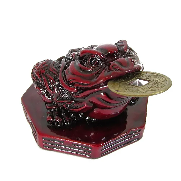 Sapo da Fortuna e Prosperidade Chan Chu Kaeru (5cm)