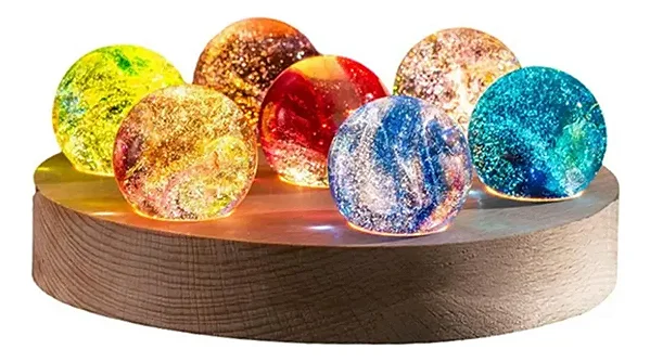 Luminária Redonda com Esferas dos Astros (16cm)