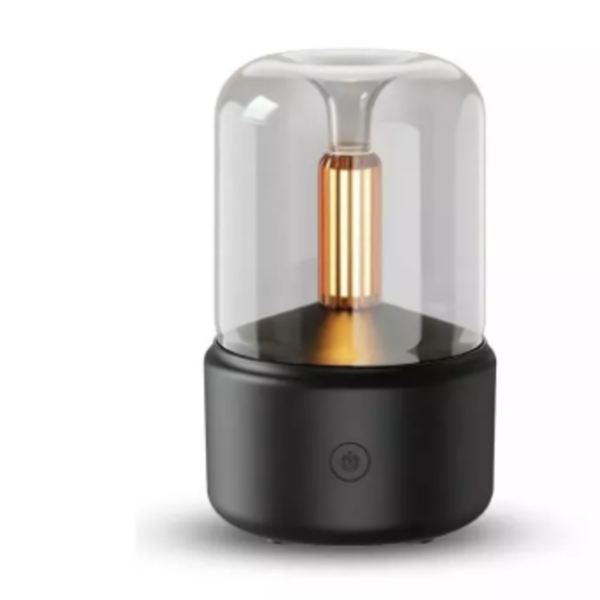 Umidificador e Aromatizador Elétrico com Luminária (Preto)
