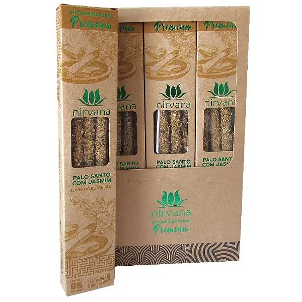 Incenso Natural Palo Santo com Jasmim Premium (5 Varetas)