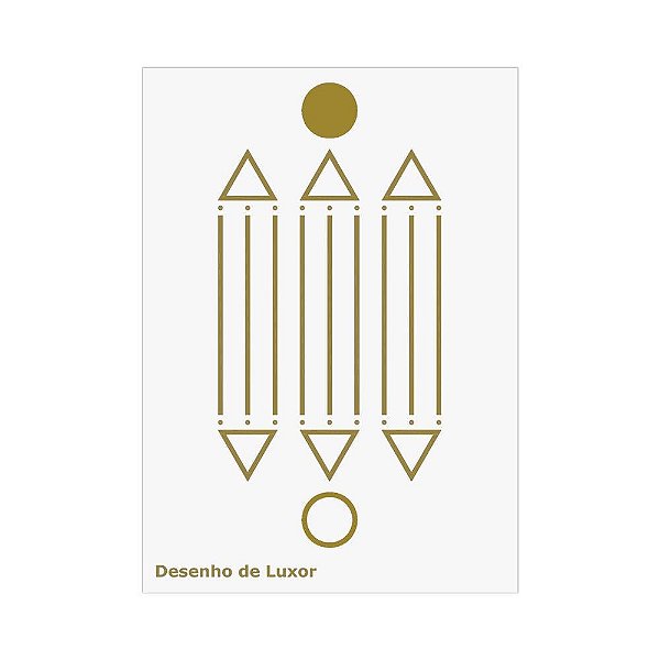 Placa Radiônica Desenho de Luxor (PVC)