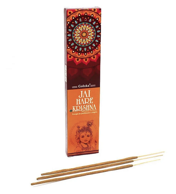 Incenso de Massala Goloka Jai Hare Krishna (Energia de Purificação e Alegria)
